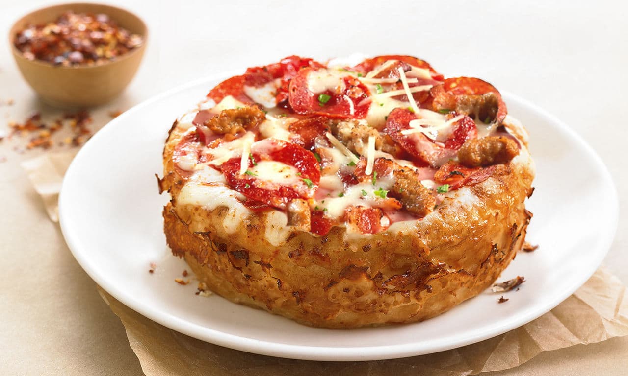 Gourmet Five Meat Pizza Signature Deep Dish Pizza BJ's Menu