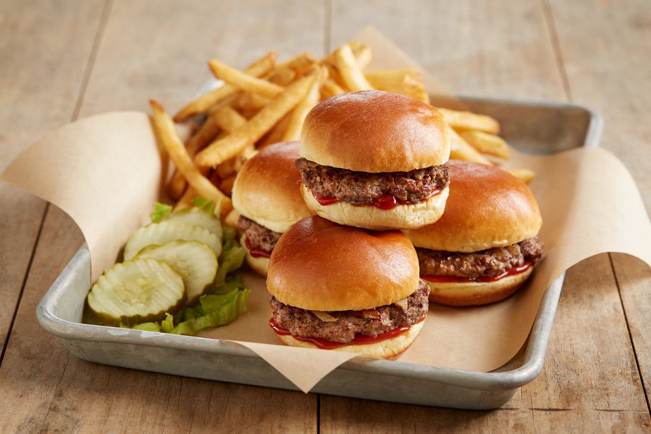 Burger Sliders with Fries*